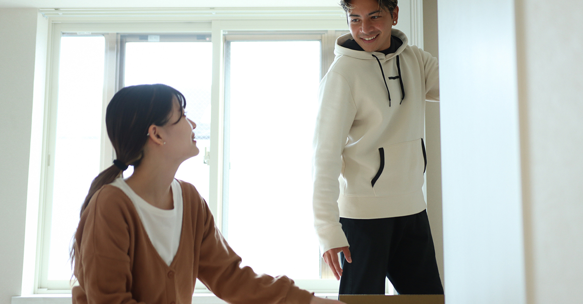 A Gen Z couple moves into new home